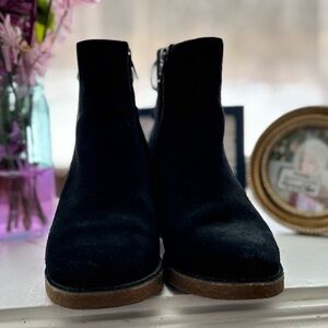 Women's Black Suede Ankle Boots